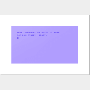 Commodore 64 System Ready Startup Screen v01 Posters and Art